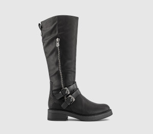 Blowfish Womens Virtue 2 Knee Boots Black, 4