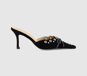 Tony Bianco Womens Shae Mule Heels Black Suede, 4