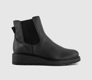 Blowfish Womens Kali Fur Lined Chelsea Boots Black, 8
