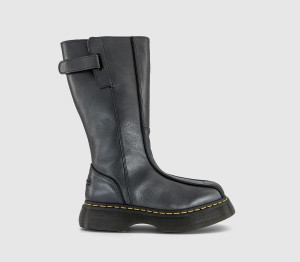 Dr. Martens Womens Buzz Hi Boots Black Eclipse, 5