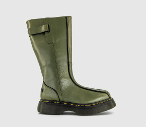 Dr. Martens Womens Buzz Hi Boot Olive Green Eclipse, 6