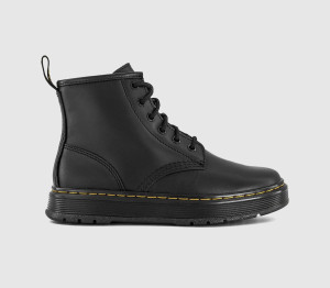 Dr. Martens Womens Brookline Chukka 6 Eye Boots Black Lusso, 7