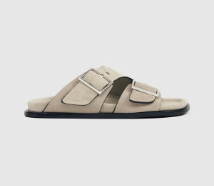 Alohas Womens Alba Sandal Beige Suede Natural, 5