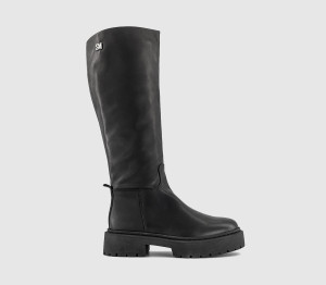 Steve Madden Womens Galina Knee High Boots Black Leather, 3