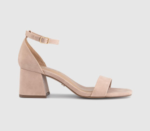 OFFICE Womens Makaya Two Part Block Heel Sandals Blush Natural, 9