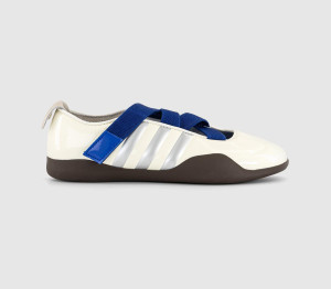 adidas Womens x Clot Taekwondo Trainers CH Silver Metallic Brown In White, 6.5