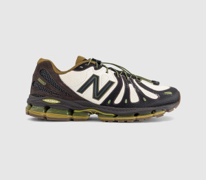 New Balance Mens Abzorb 1890 Trainers Linen Pumpernickel Basil Oil In White, 10