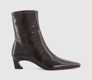Tony Bianco Womens Margot Ankle Boots Chocolate Crinkle Brown, 5