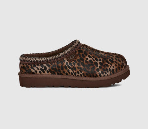 UGG Womens Tasman II Slippers Leopard Caspian Burnt Cedar Brown, 4