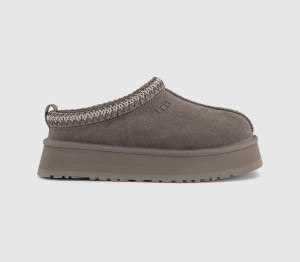 UGG Womens Tazz II Slippers Smoke Plume Sea Salt Grey, 4