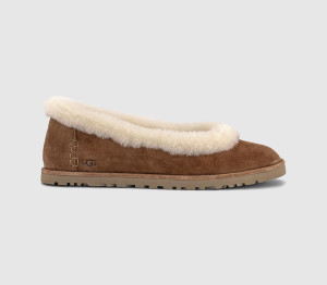 UGG Womens Zora Ballet Flats Chestnut Tan, 6