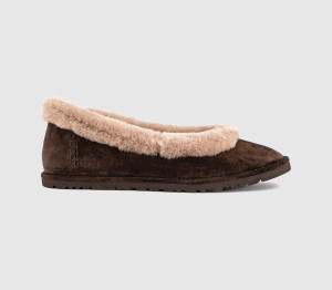 UGG Womens Zora Ballet Flats Dusted Cocoa Brown, 7