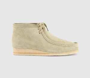 Clarks Originals Mens Wallabee Boots Maple Suede In Natural, 11