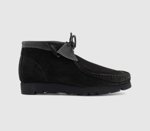 Clarks Originals Mens Invincible Wallabee Shoes Black, 9