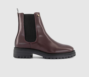 Barbour Womens Marla Chelsea Boots Cherry Glace Red, 5