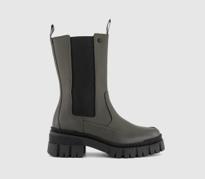 Barbour Womens Sidneigh Chelsea Boots Olive Green, 7
