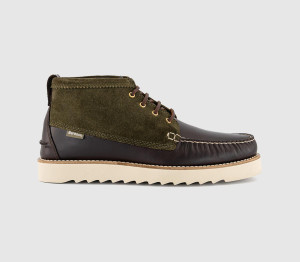 Barbour Mens Hadston Chukka Boots Oiled Dark Brown, 7
