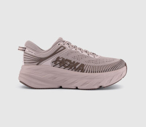 Hoka Womens Bondi 7 Trainers Date Sugar Syrup F Natural, 8