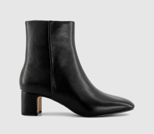 OFFICE Womens Aniston Block Heel Ankle Boots Black, 7