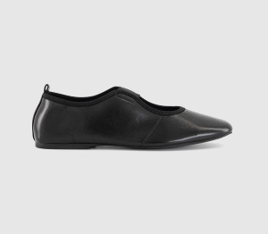 OFFICE Womens Fraser Soft Elastic Mary Jane Ballet Flats Black, 8