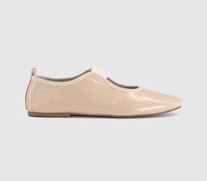 OFFICE Womens Fraser Soft Elastic Mary Jane Ballets Cream White, 5