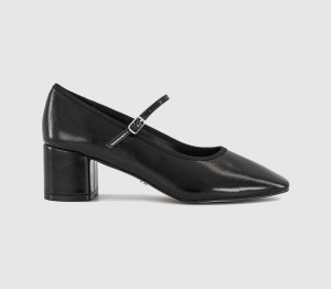 OFFICE Womens Marlowe One Strap Heeled Mary Janes Black, 6