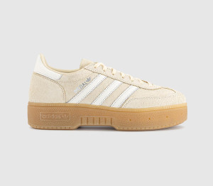 adidas Womens Handball Spezial Bold Trainers Warm Vanilla Offwhite Gum, 4.5