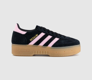 adidas Womens Handball Spezial Bold Trainers Black Clear Pink, 4.5