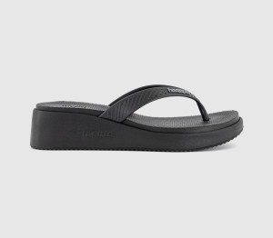Havaianas Womens High Platform Flip Flops Black, 8