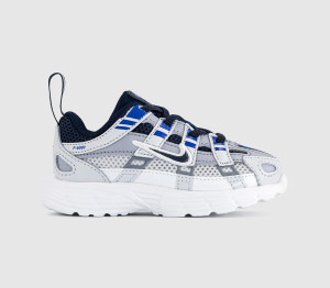 Nike Kids P-6000 Infant Trainers Wolf Grey Blue Eclipse Summit White, 7.5 Infant