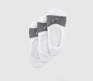 Asics 3pk Secret Socks White Black
