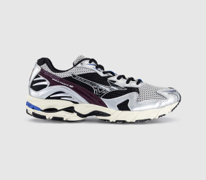 Mizuno Mens Wave Rider 10 Trainers Harbor Mist Black Fig, 7.5