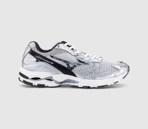 Mizuno Mens Wave Rider 10 Trainers Cloudscape Black Sand Harbor Mist
