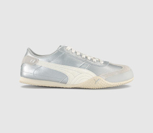 Puma Womens Bella UT Classic Trainers Silver Frosted Ivory Multi, 4