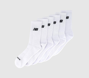 New Balance Socks Everyday Midcalf 6 Pairs White, L