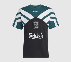 adidas Mens Lfc Tee 95 Black Rich Green