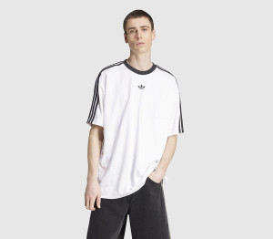 Adidas Jacquard Jersey Mens White Black