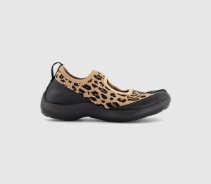 Tabi Womens Sandals Brown Leopard, 3.5