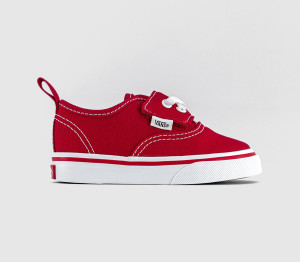 Vans Kids Authentic Elastic V Toddler Trainers Red, 5infant