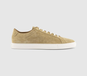 Common Projects Mens Achilles Slim Premium Trainers Beige Suede In Natural, 9