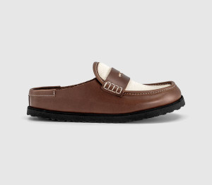 1774 BIRKENSTOCK Womens Naples Wrapped Loafer Clogs Cinnamon In Brown