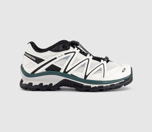 Salomon Womens Xt-quest Trainers Vanilla Ice Black Bistro Green In White, 10