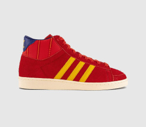 Adidas Jabbar Hi Trainers Fef Home Red Gold Navy, 7.5