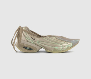 Nike Womens Air Max Muse x Knwls Trainers Knwls Flt Spin Light Beige Chalk Veranda Fiberglas In Natural, 8.5