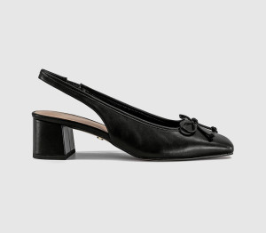 OFFICE Womens Monet Slingback Heeled Ballet Pumps Black, 3
