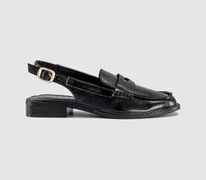 OFFICE Womens Ferris Slingback Saddle Loafers Black, 4
