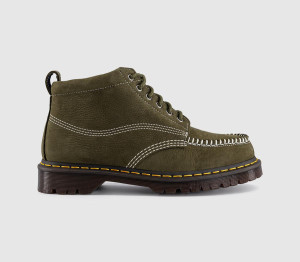 Dr. Martens Mens Lowell Chukka Men's Boots Olive Nubuck Green, 11