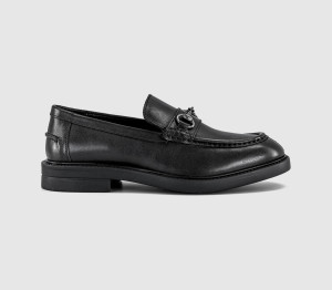 OFFICE Mens Mayfield Chunky Snaffle Loaferes Black Leather, 7