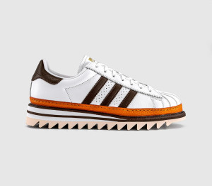 Adidas Clot Superstar By Edison Chen Ftwr White Coffee Unity Orange, 10