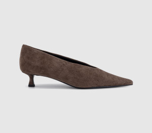 Tony Bianco Womens Cherry Kitten Heels Espresso Suede Brown, 5